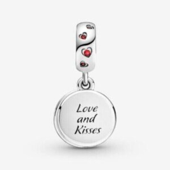 Pandora Disney Mickey Mouse & Minnie Mouse Love and Kisses Dangle Charm - Picture 4 of 5